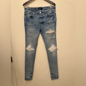 Amiri Distressed Skinny Jeans